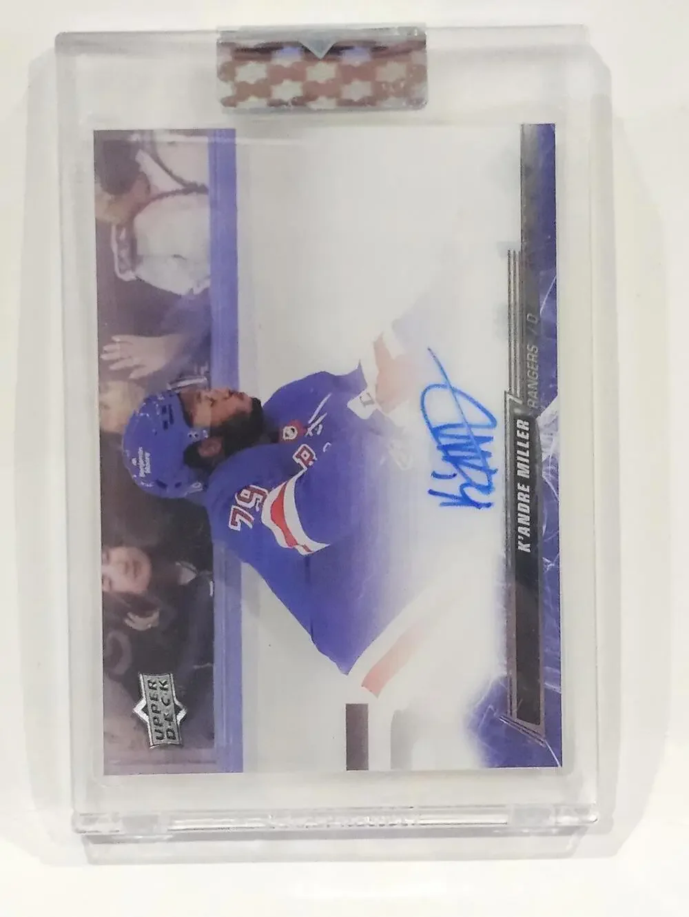2022-23 Upper Deck Clear Cut K'Andre Miller Autographed Hockey Card